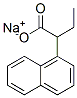1-Naphthaleneacetic acid, .alpha.-ethyl-, sodium salt 化学構造式