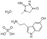 硫酸 セロトニン クレアチニン 一水和物 化学構造式