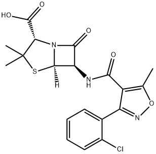 Cloxacillin Struktur