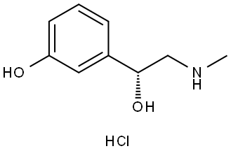 (R)-盐酸去氧肾上腺素, 61-76-7, 结构式