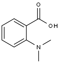 2-二甲基氨基苯甲酸, 610-16-2, 结构式