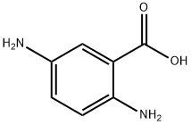 2,5-ジアミノ安息香酸 化学構造式