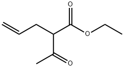 2-(2-プロペニル)-3-オキソブタン酸エチル 化学構造式
