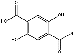 2,5-ジヒドロキシテレフタル酸 化学構造式