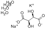 POTASSIUM SODIUM TARTRATE TETRAHYDRATE 化学構造式