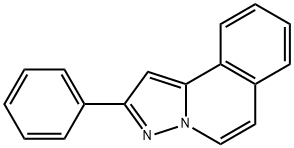 2-フェニルピラゾロ[5,1-a]イソキノリン 化学構造式