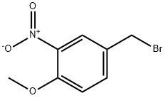 4-メトキシ-3-ニトロベンジルブロミド 化学構造式