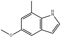 5-甲氧基-7-甲基-吲哚, 61019-05-4, 结构式