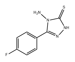 4-氨基-5-(4-氟苯基)-2H-1,2,4-三唑-3-硫酮 结构式