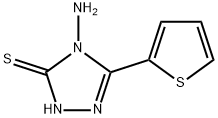 4-アミノ-5-(2-チエニル)-4H-1,2,4-トリアゾール-3-チオール 化学構造式