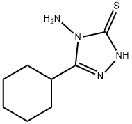 4-AMINO-5-CYCLOHEXYL-4H-[1,2,4]TRIAZOLE-3-THIOL 结构式