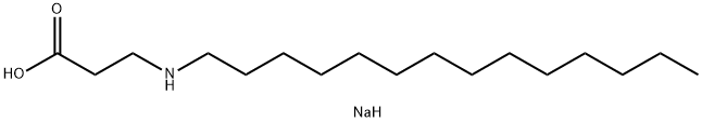 sodium N-tetradecyl-beta-alaninate Structure