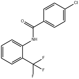 4-氯-N-[2-(三氟甲基)苯基]苯甲酰胺, 6102-56-3, 结构式