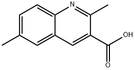 2,6-ジメチルキノリン-3-カルボン酸 化学構造式