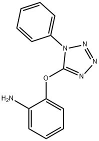 2-[(1-フェニル-1H-テトラゾール-5-イル)オキシ]アニリン 化学構造式