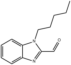 1-ペンチル-1H-ベンズイミダゾール-2-カルブアルデヒド 化学構造式