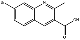 7-BROMO-2-METHYLQUINOLINE-3-CARBOXYLIC ACID Struktur