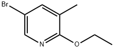 5-ブロモ-2-エトキシ-3-メチルピリジン 化学構造式