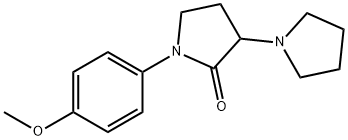 1-(p-Methoxyphenyl)-3-(1-pyrrolidinyl)pyrrolidin-2-one Structure