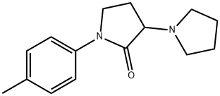 1-(4-Methylphenyl)-3-(1-pyrrolidinyl)pyrrolidin-2-one Struktur