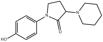 1-(p-Hydroxyphenyl)-3-piperidinopyrrolidin-2-one Structure