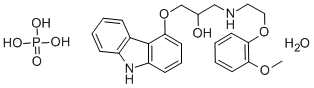 卡维地洛磷酸盐, 610309-89-2, 结构式