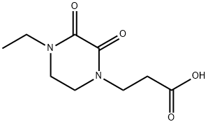 1-Piperazinepropanoicacid,4-ethyl-2,3-dioxo-(9CI) Structure