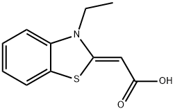 Acetic acid, (3-ethyl-2(3H)-benzothiazolylidene)-, (2Z)- (9CI) Struktur
