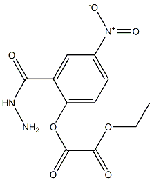2-(4-NITROPHENYL) HYDRAZIDE ETHANEDIOIC ACID MONOETHYL ESTER 结构式