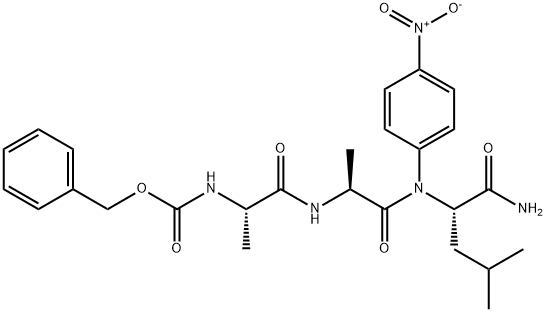 Z-ALA-ALA-LEU-PNA,61043-33-2,结构式