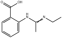 Benzoic acid, 2-[[1-(ethylamino)ethylidene]amino]- (9CI) 结构式