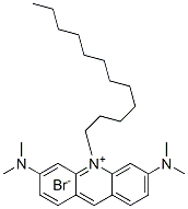 3,6-Bis-(dimethylamino)-10-dodecylacridinium bromide Structure