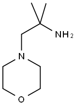 2-甲基-1-吗啉基-2-丙胺, 6105-75-5, 结构式