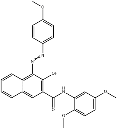 N-(2,5-dimethoxyphenyl)-3-hydroxy-4-[(4-methoxyphenyl)azo]naphthalene-2-carboxamide Structure