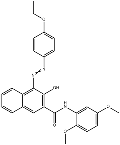 N-(2,5-Dimethoxyphenyl)-4-[(4-ethoxyphenyl)azo]-3-hydroxy-2-naphthalenecarboxamide Structure