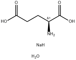 L-グルタミン酸ナトリウム一水和物 化学構造式