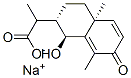 サントニン酸ナトリウム 化学構造式