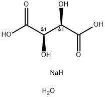 Disodium tartrate dihydrate Struktur