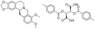 (S)-(-)-Canadine Di-p-toluoyl-D-tartrate Struktur