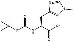 N-BOC-N-IM-1-甲基-L-组氨酸,61070-20-0,结构式