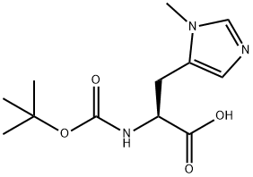 N-[(tert-Butoxy)carbonyl]-3-methyl-L-histidine Struktur