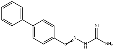 Hydrazinecarboximidamide, 2-((1,1'-biphenyl)-4-ylmethylene)- Struktur