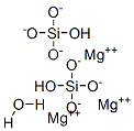 hydroxy-trioxido-silane: magnesium(+2) cation: hydrate Struktur