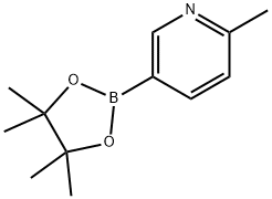 2-メチル-5-(4,4,5,5-テトラメチル-1,3,2-ジオキサボロラン-2-イル)ピリジン 化学構造式
