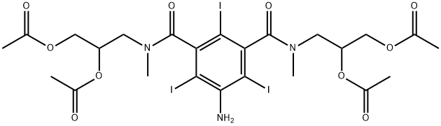5-AMino-N1,N3-bis[2,3-bis(acetyloxy)propyl]-2,4,6-triiodo-N1,N3-diMethyl-1,3-benzenedicarboxaMide, 610783-35-2, 结构式