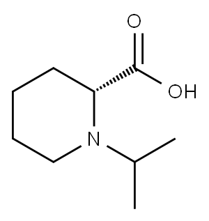 (2R)-1-(1-甲基乙基)-2-哌啶羧酸, 610787-08-1, 结构式