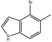 4-ブロモ-5-メチル-1H-インドール 化学構造式