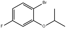 1-ブロモ-4-フルオロ-2-イソプロポキシベンゼン 化学構造式