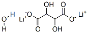 酒石酸锂单水合物, 6108-32-3, 结构式