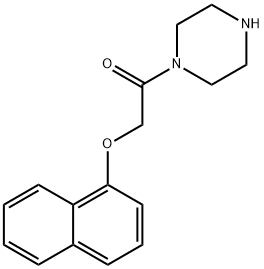 Piperazine, 1-[(1-naphthalenyloxy)acetyl]- (9CI) Structure